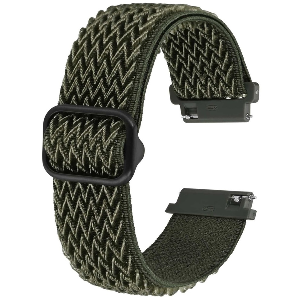 BISONSTRAP Stretchy Nylon Watch Band, Adjustable Buckle Loop Bands